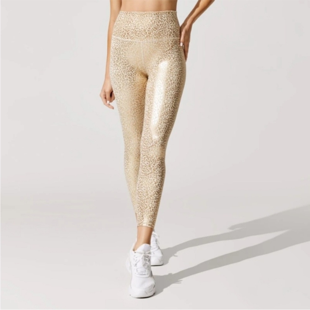 Carbon38 Tan High-Waisted Performance Leggings